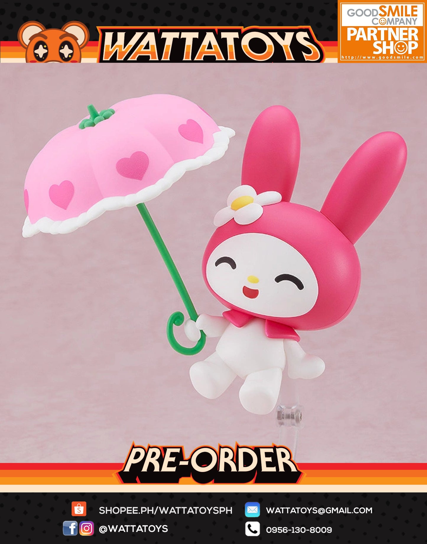 PRE ORDER Nendoroid #1857 Onegai My Melody - My Melody