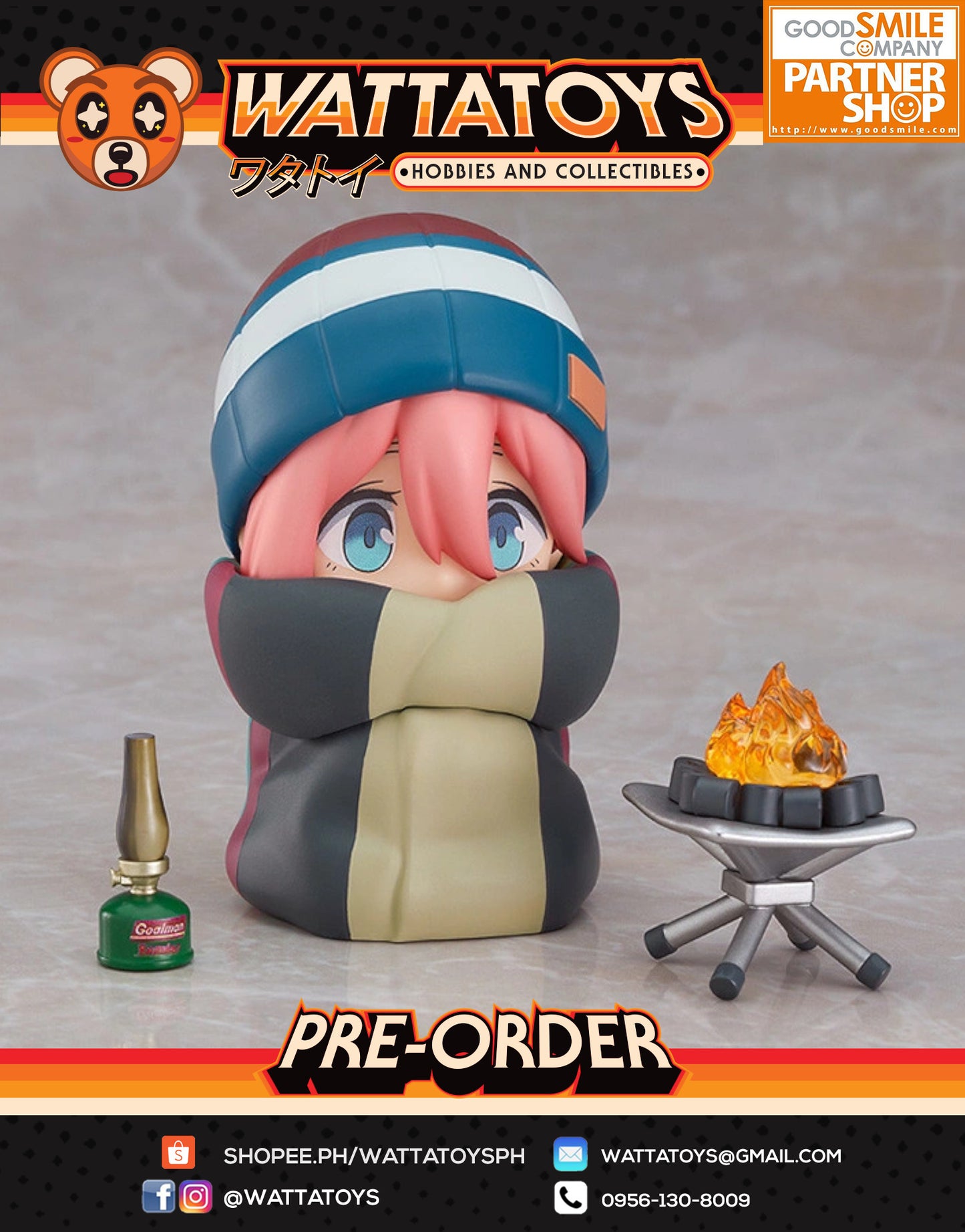 PRE ORDER Nendoroid #1623-DX Laid Back Camp - Nadeshiko Kagamihara Solo Camp Ver. DX