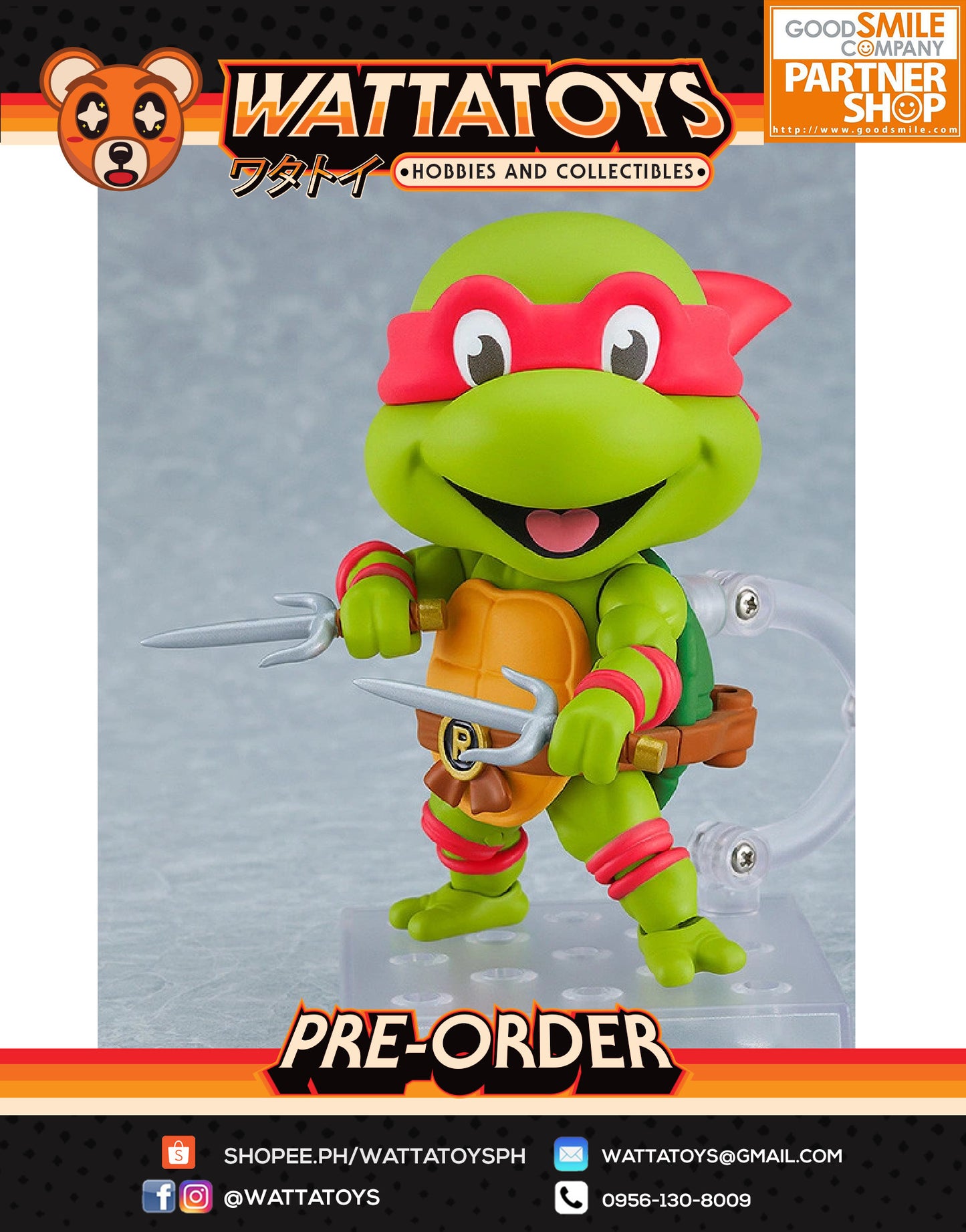 PRE ORDER Nendoroid 1986 Teenage Mutant Ninja Turtles - Raphael