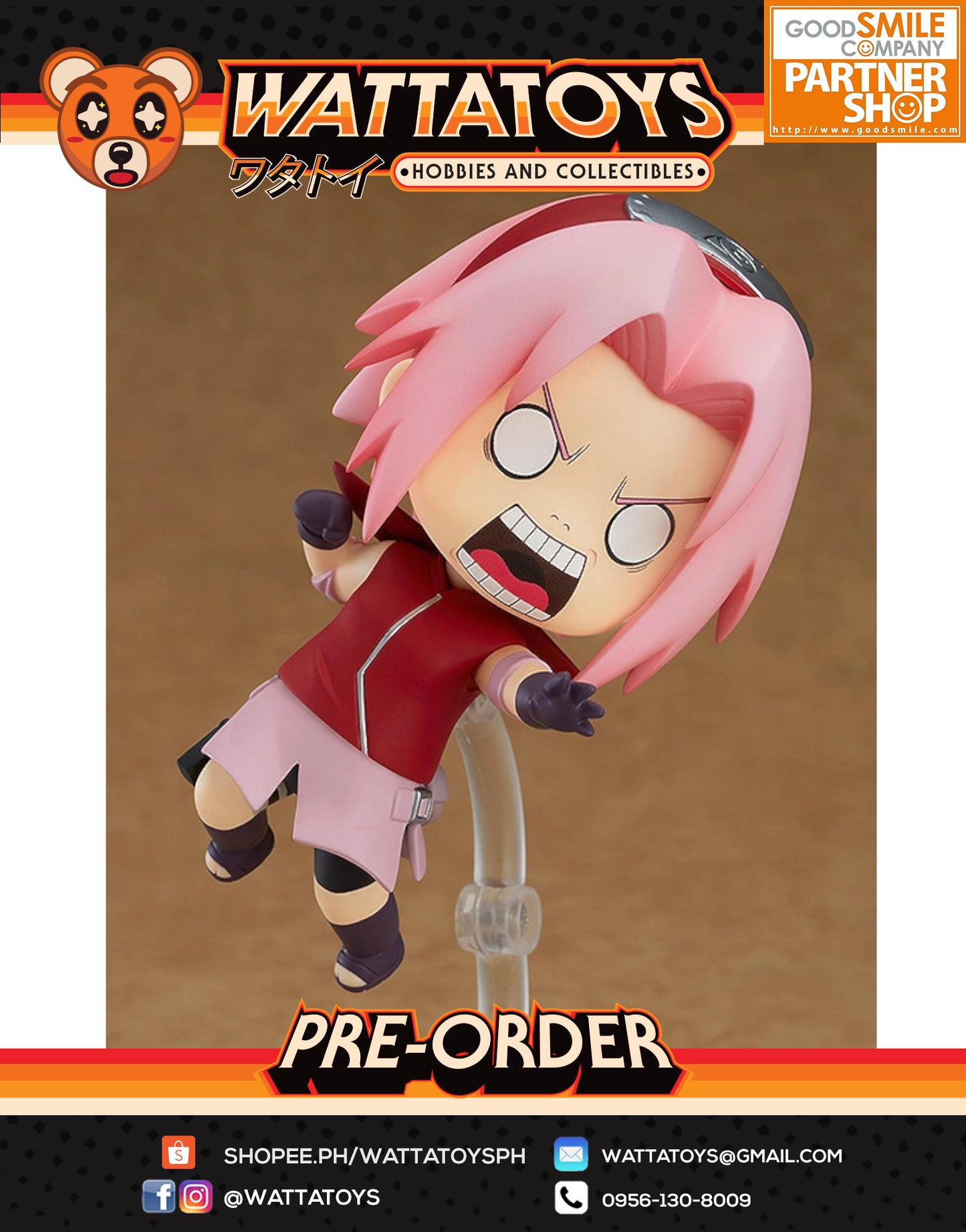 [LIMITED] PRE ORDER Nendoroid #833 Naruto Shippuden  - Sakura Haruno (re-run)