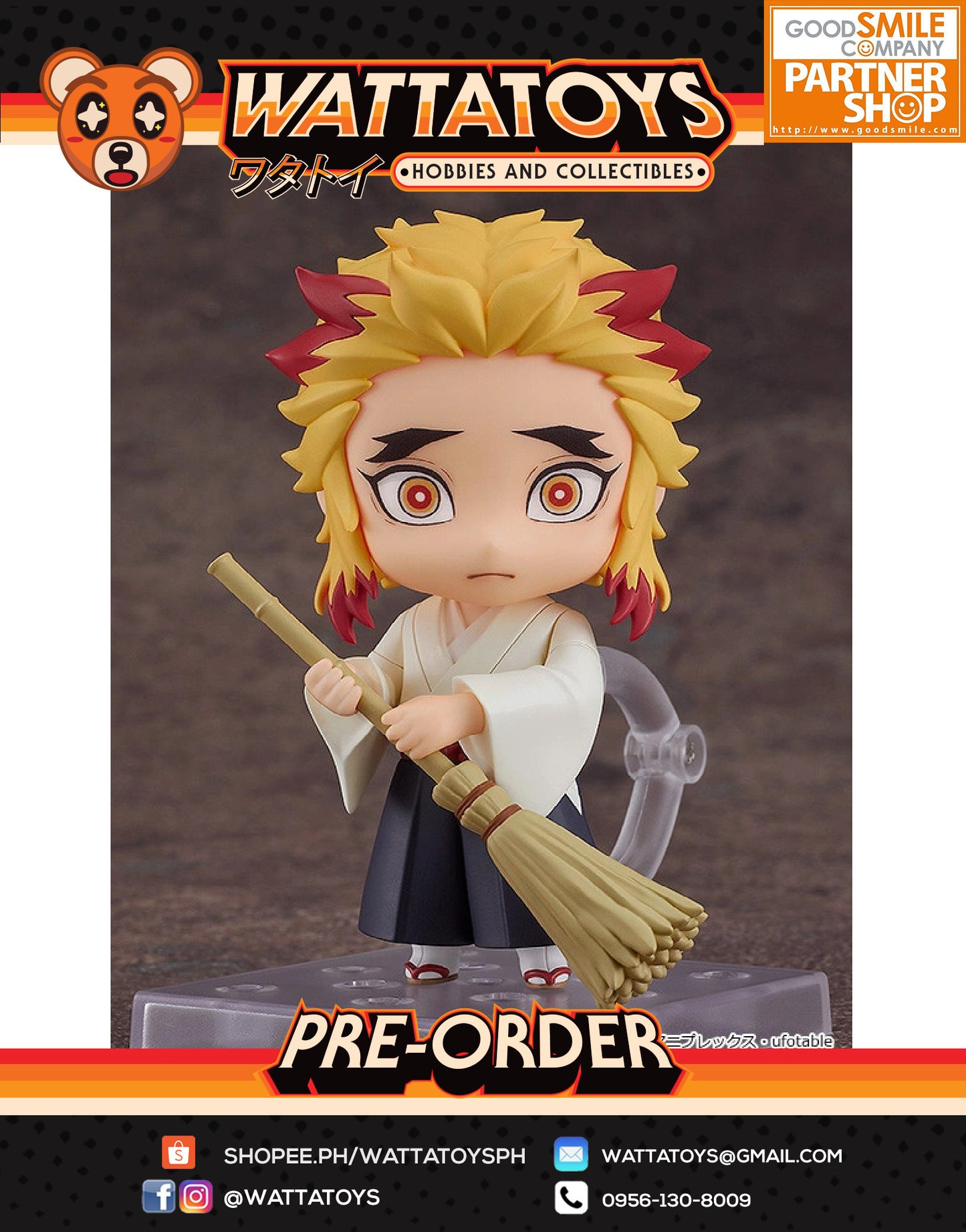 PRE ORDER Nendoroid 2092 Demon Slayer: Kimetsu no Yaiba - Senjuro Rengoku