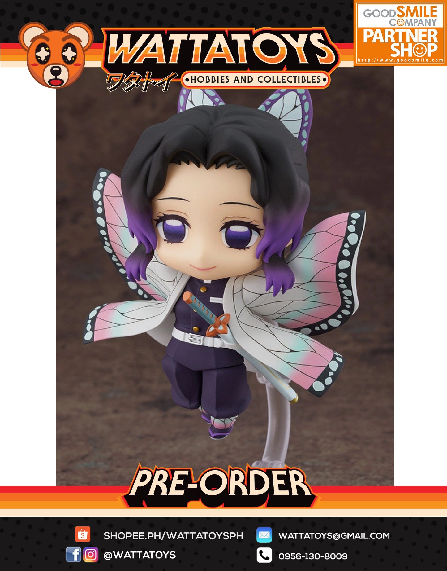 PRE ORDER Nendoroid #1655 Demon Slayer: Kimetsu no Yaiba - Shinobu Kocho