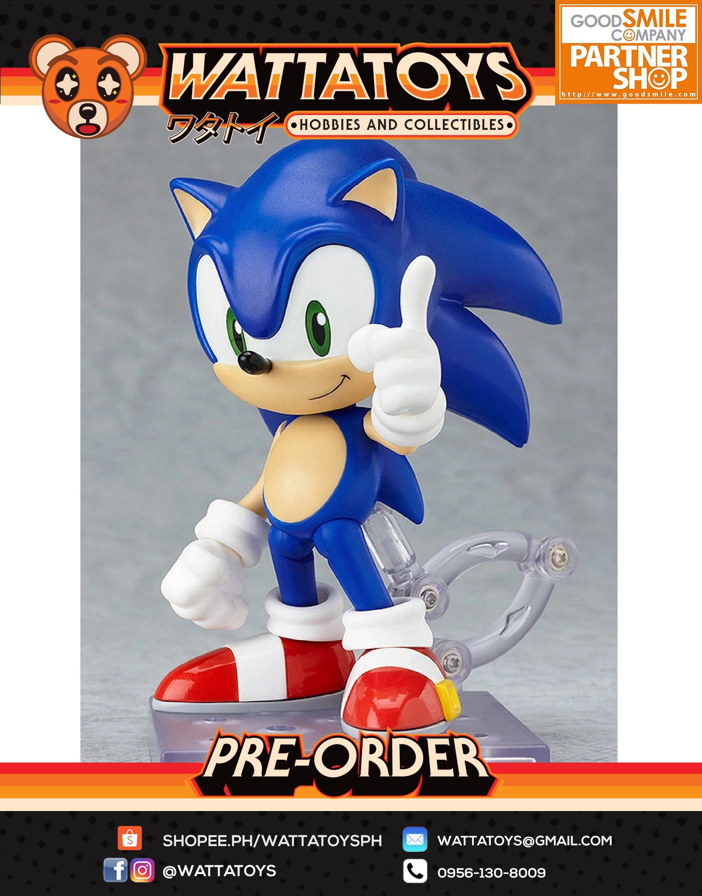 PRE ORDER Nendoroid 214 Sonic the Hedgehog (re-run)