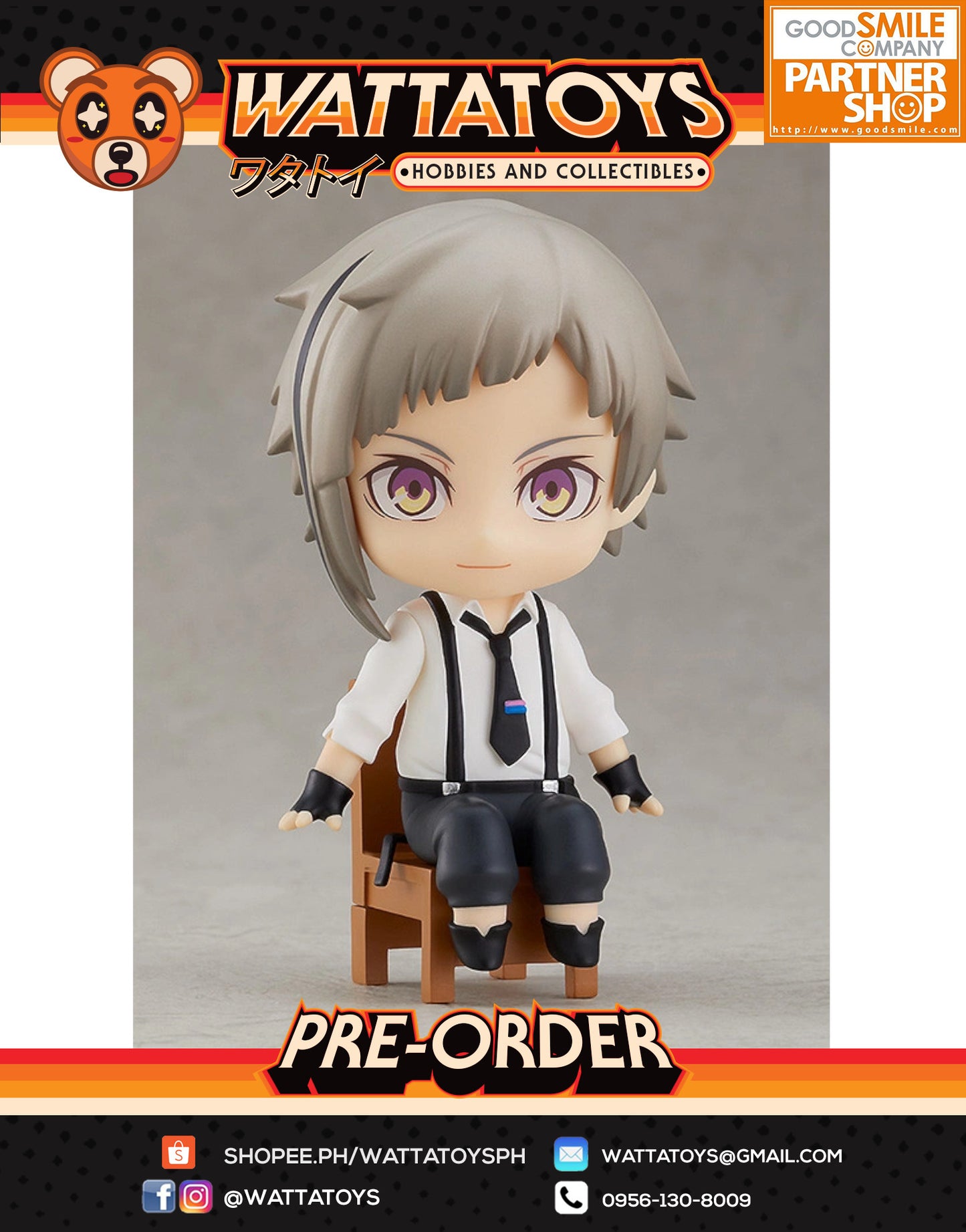 PRE ORDER Nendoroid Swacchao! Bungo Stray Dogs - Atsushi Nakajima