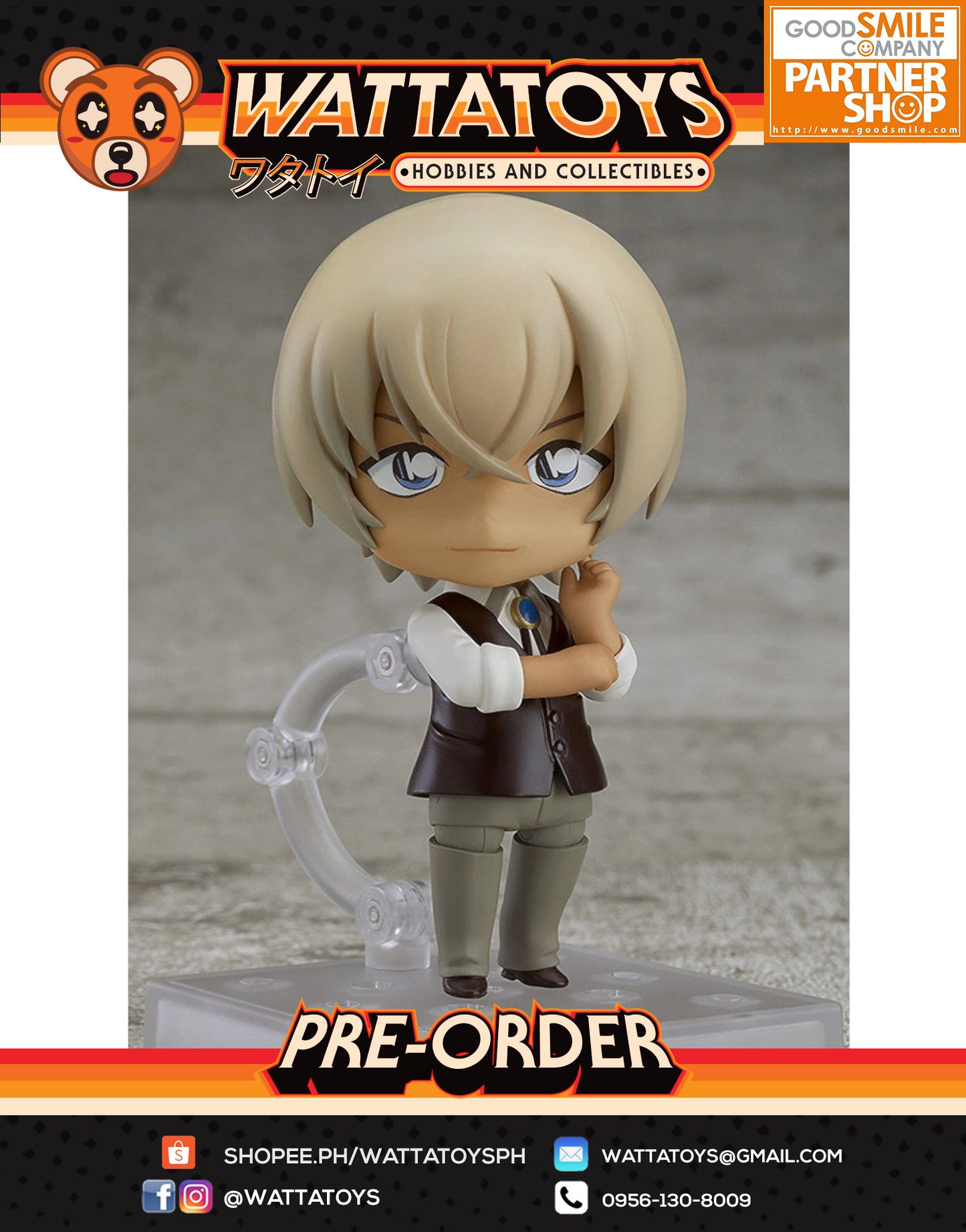 PRE ORDER Nendoroid #834 Detective Conan - Toru Amuro (4th re-run)