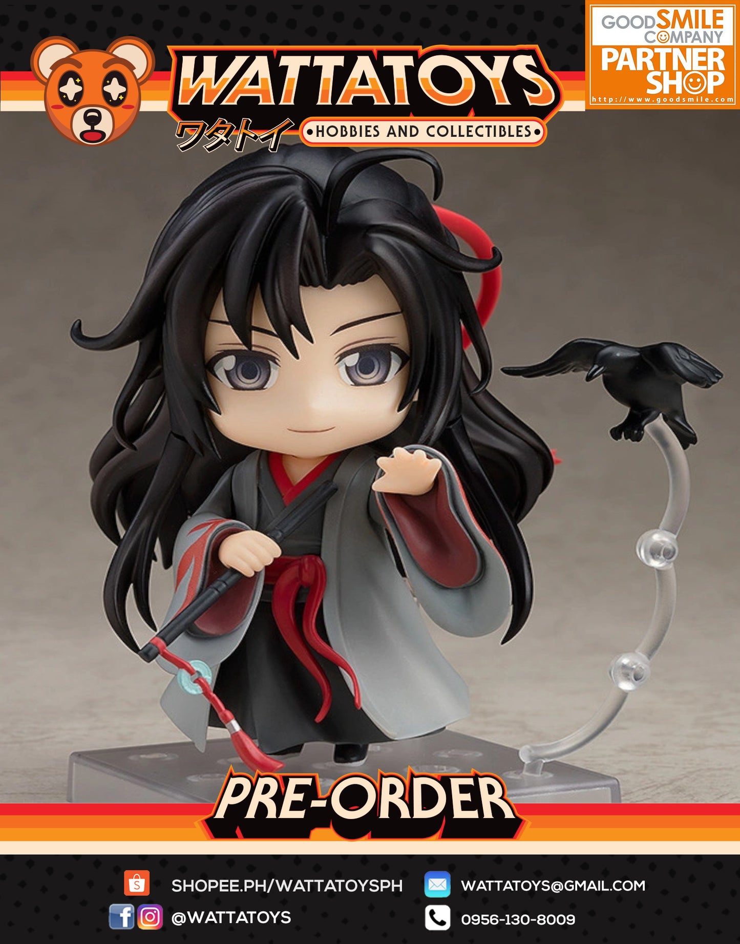 PRE ORDER Nendoroid #1229 The Master of Diabolism - Wei Wuxian Yi Ling Lao Zu Ver. (re-run)