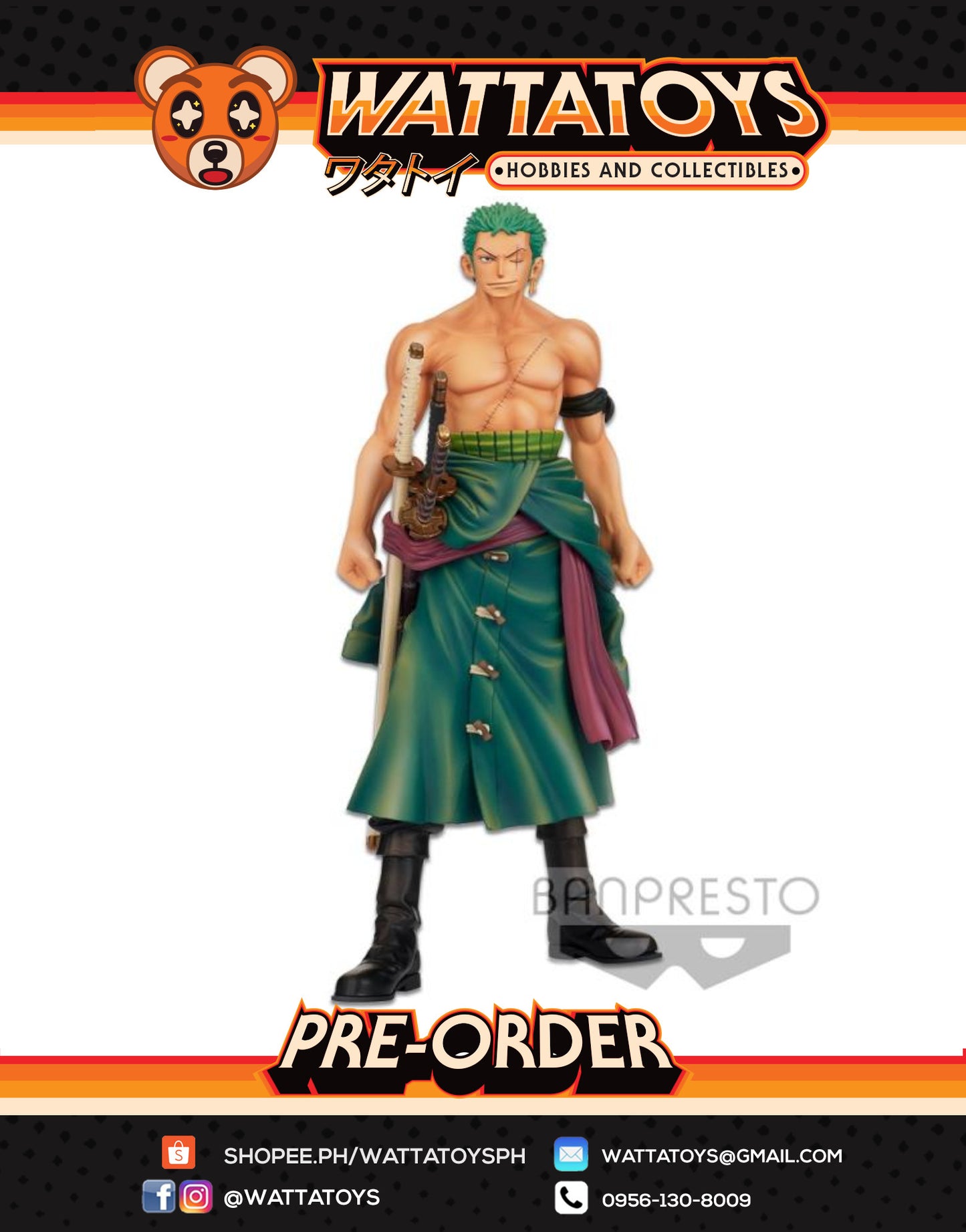 PRE ORDER One Piece BNP Chronicle MSP - The Roronoa Zoro