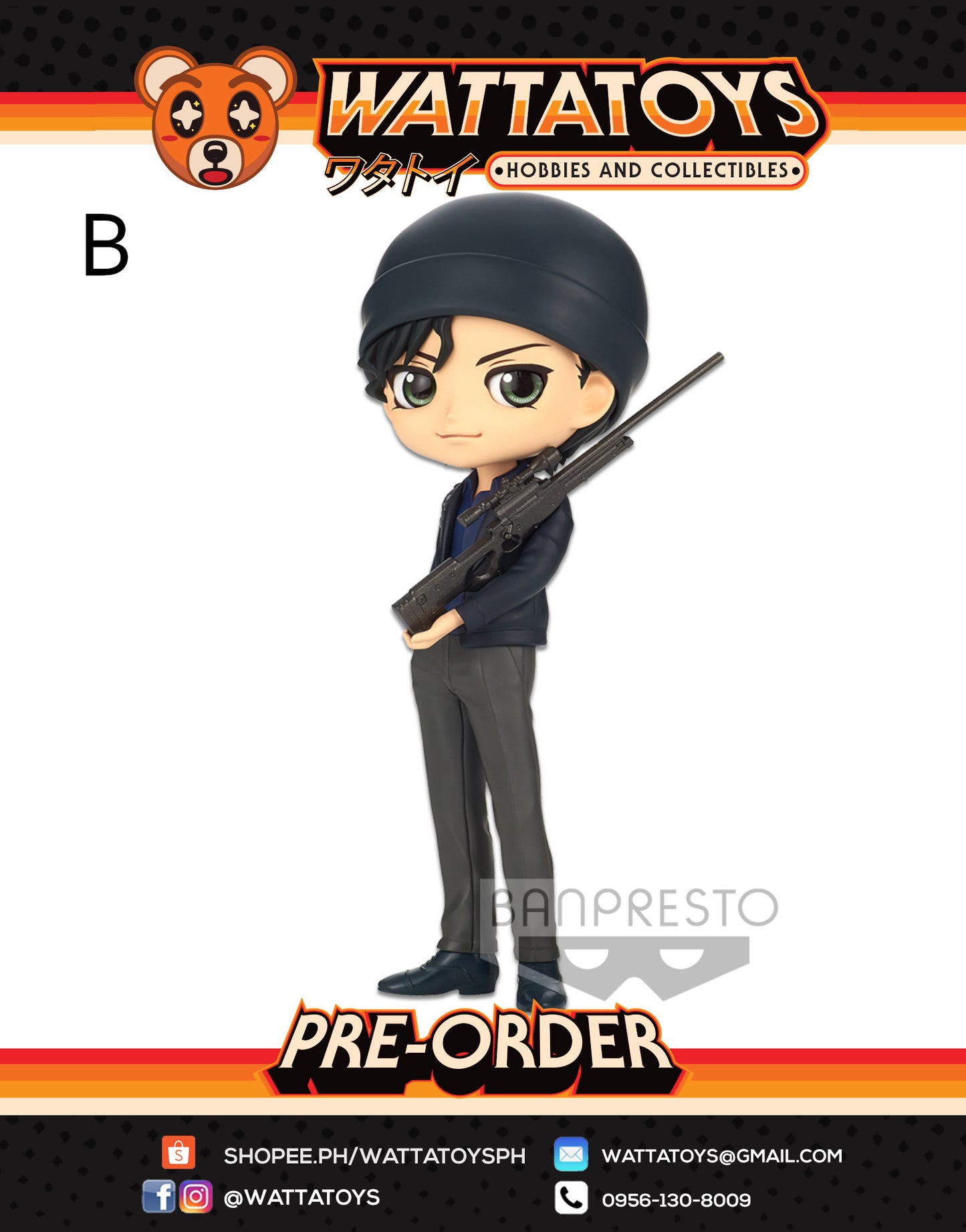 PRE ORDER Q Posket Detective Conan - Shuichi Akai