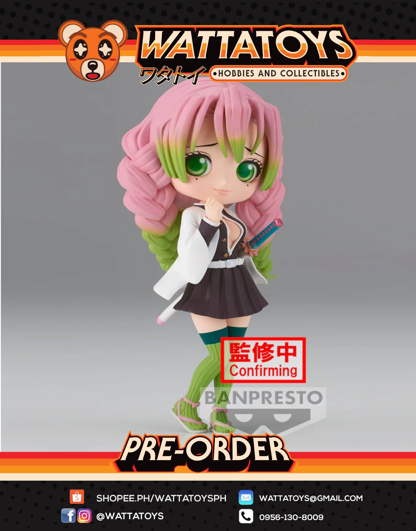 PRE ORDER Q Posket Demon Slayer: Kimetsu no Yaiba Mitsuri Kanroji