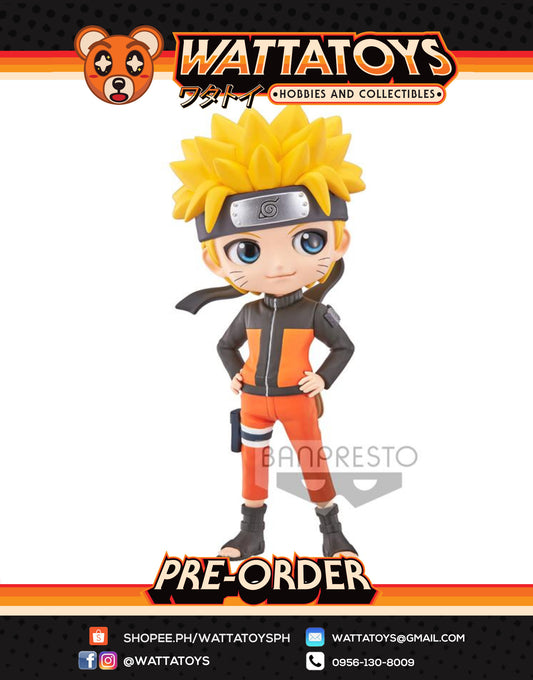 PRE ORDER Q POSKET NARUTO SHIPPUDEN - UZUMAKI NARUTO