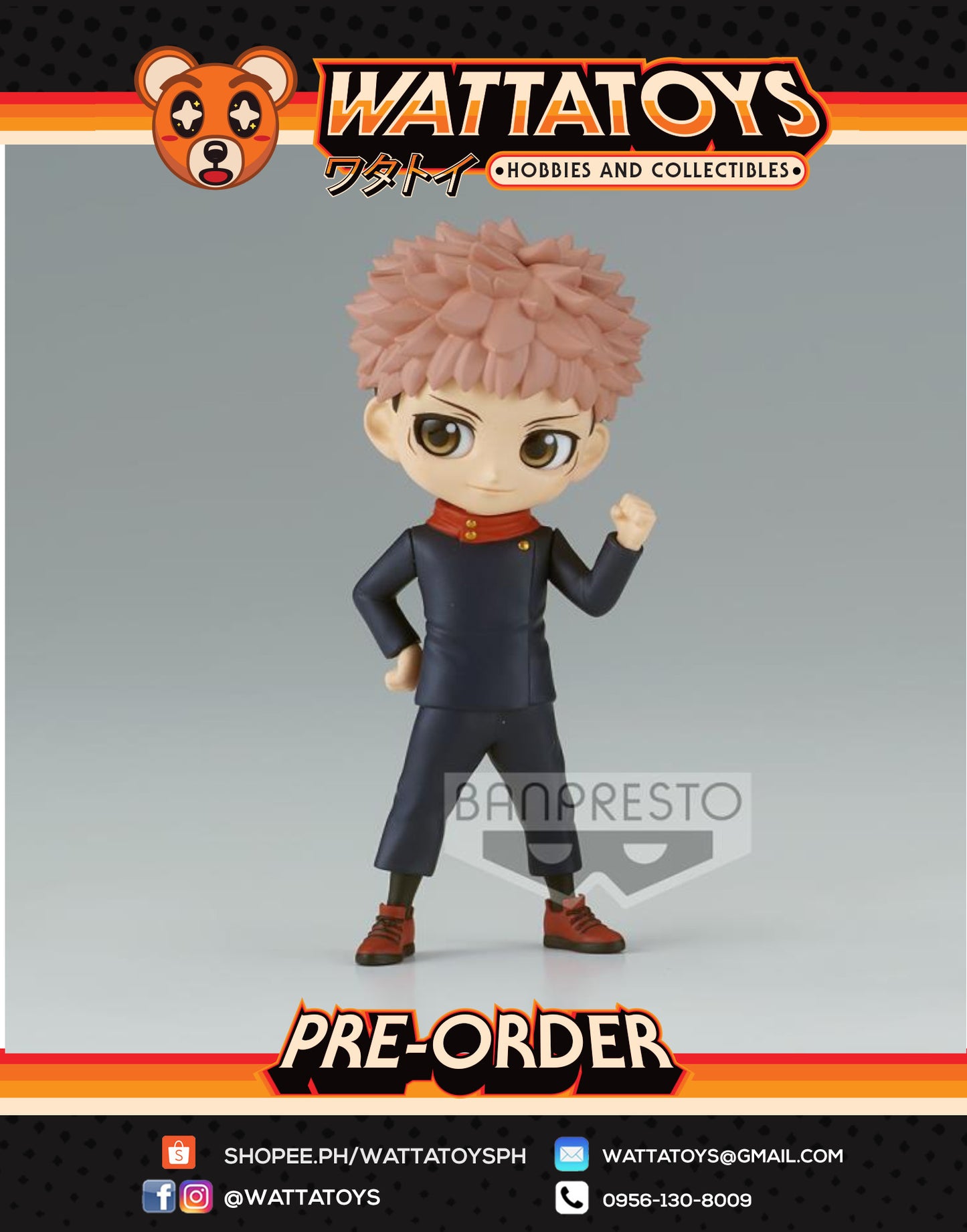 PRE ORDER Q POSKET PETIT VOL. 1  JUJUTSU KAISEN (A: YUJI ITADORI)