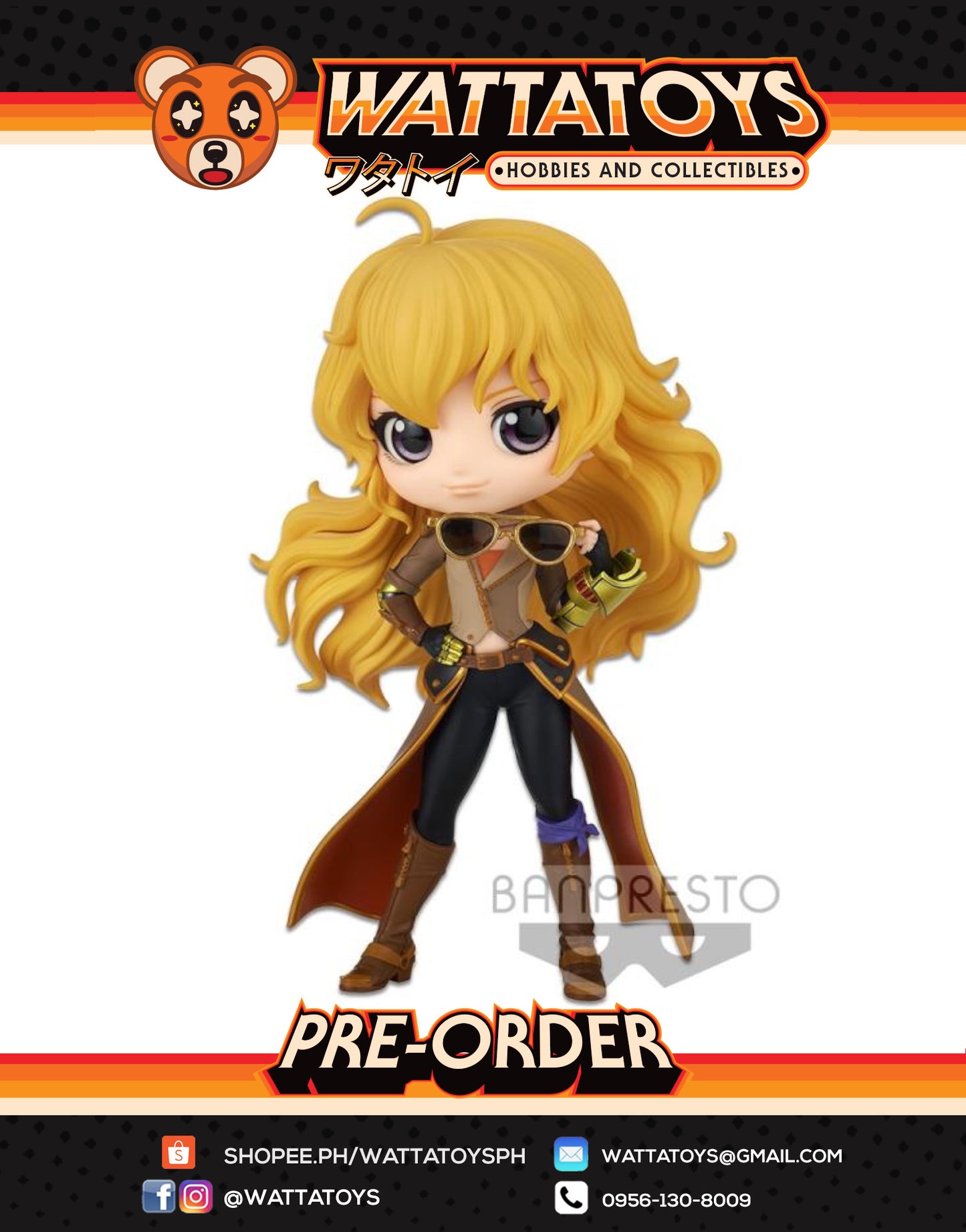 PRE ORDER Q Posket RWBY - Yang Xiao Long (Overseas Limited)