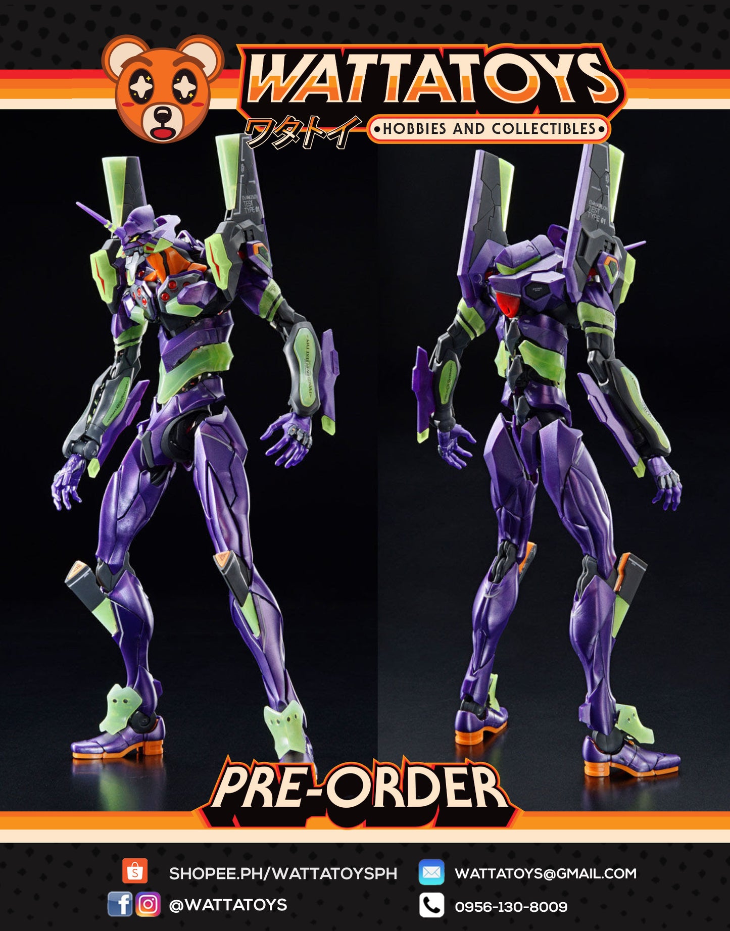 PRE ORDER P-BANDAI RG EVANGELION EVA UNIT 01 [Night Combat Color]