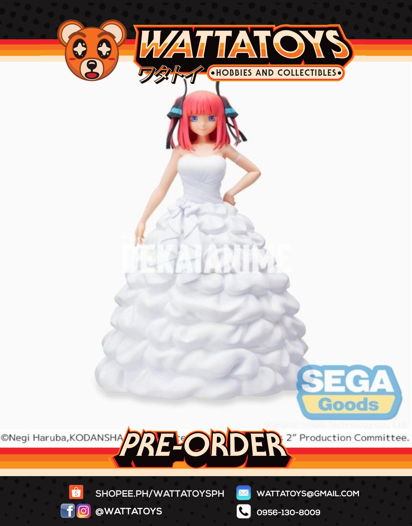 PRE ORDER The Quintessential Quintuplets 2 SPM Figure - Nino Nakano Bride Ver.