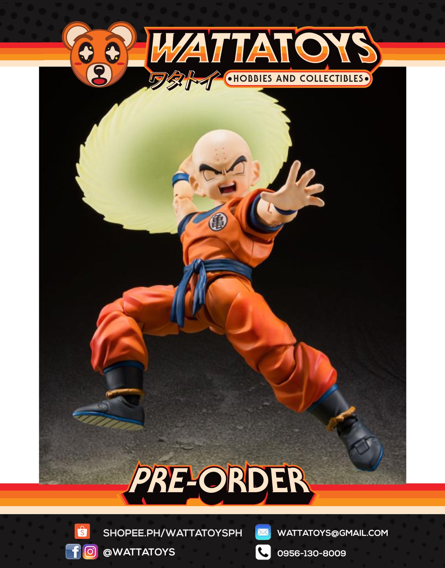 PRE ORDER S.H.Figuarts Dragon Ball Z - Krillin: Earth's Strongest Man