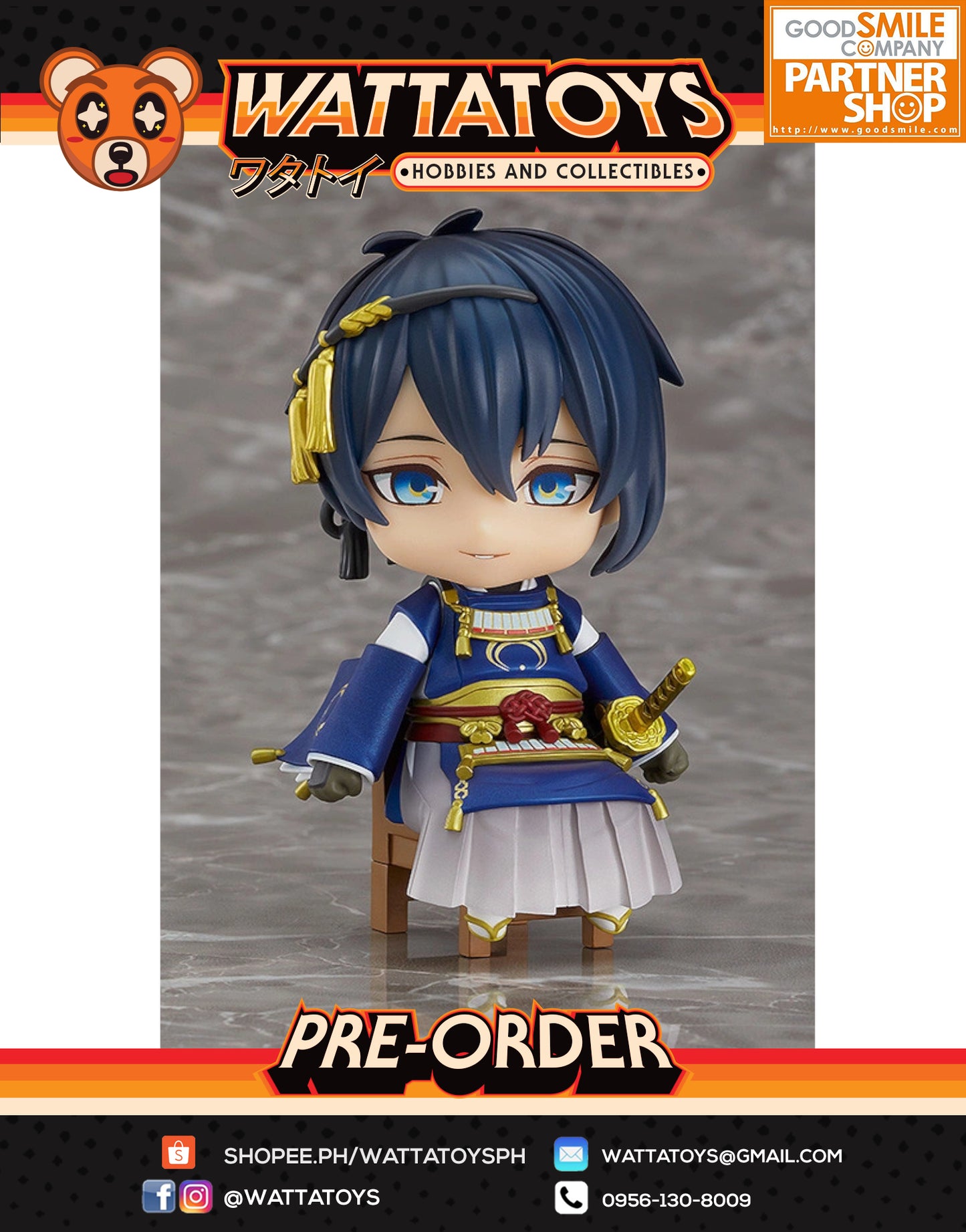 PRE ORDER Nendoroid Swacchao! Touken Ranbu -ONLINE- Mikazuki Munechika