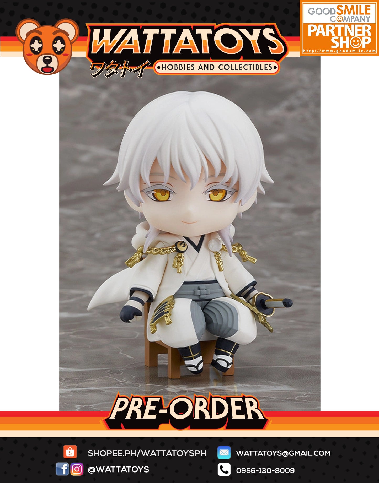 PRE ORDER Nendoroid Swacchao! Touken Ranbu -ONLINE- Tsurumaru Kuninaga