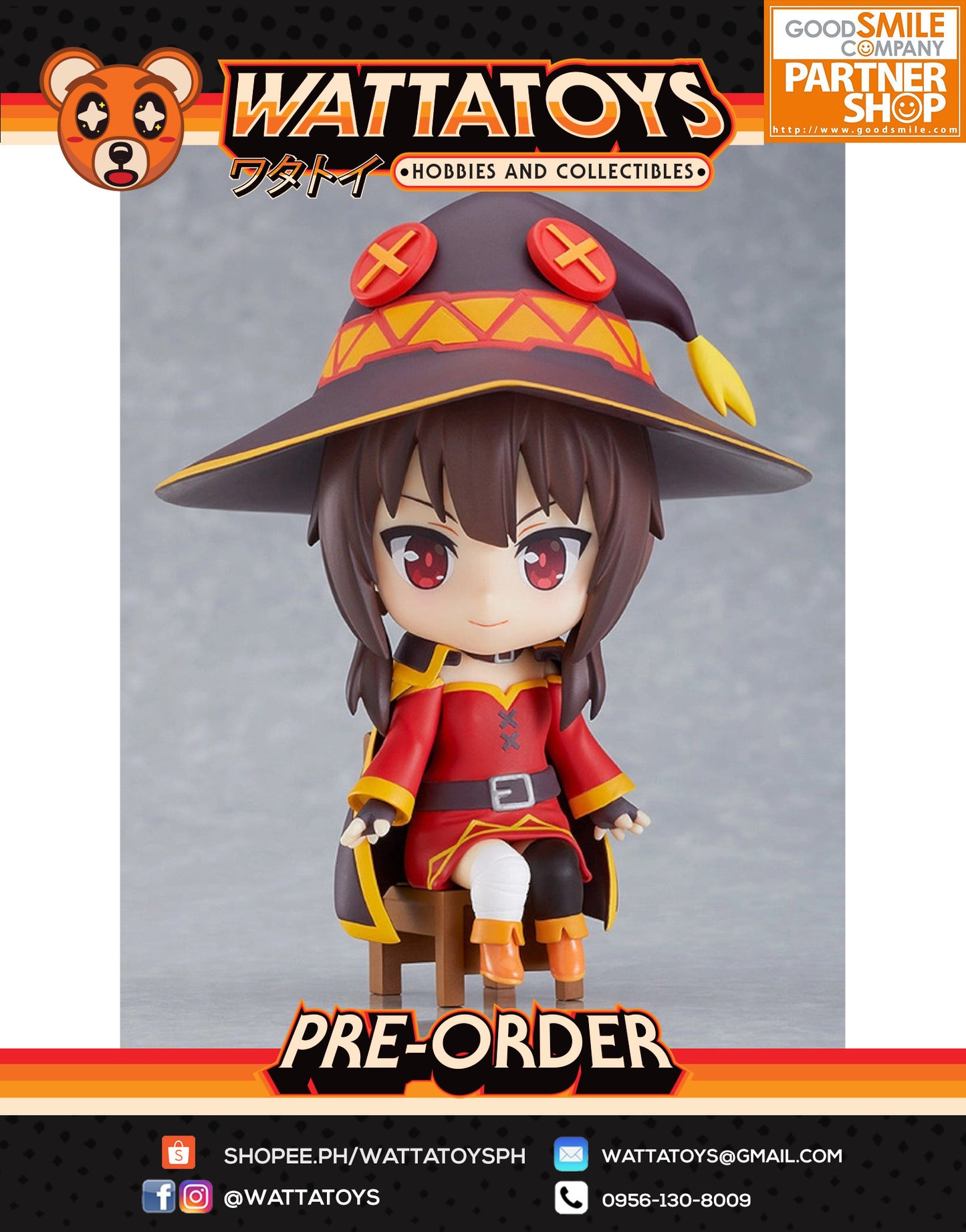 PRE ORDER Nendoroid Swacchao! KONO SUBARASHII SEKAI NI SYUKUFUKU WO! LEGEND OF CRIMSON - Megumin