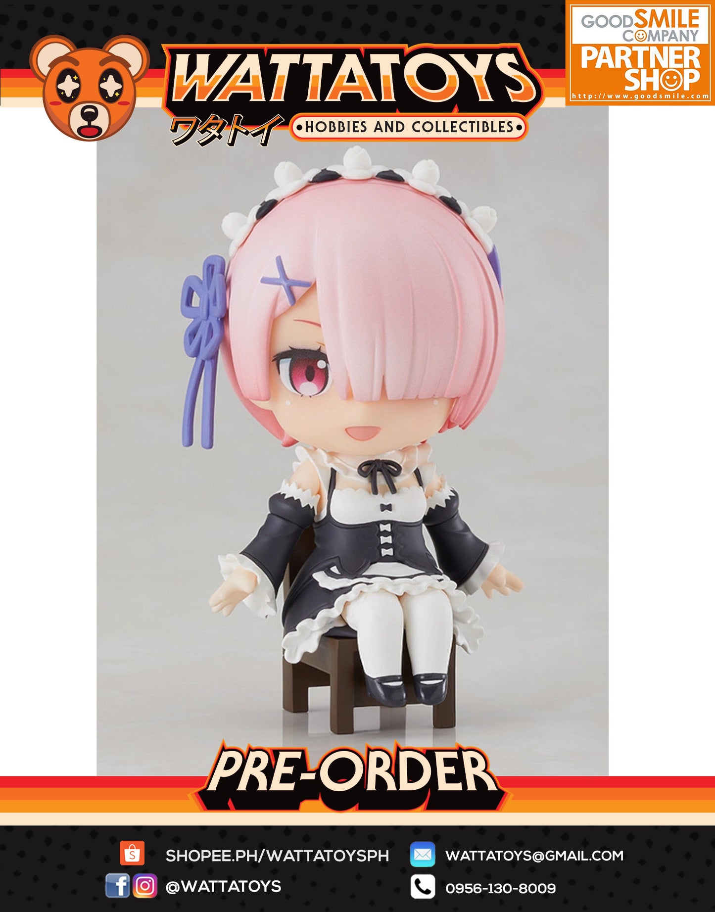 PRE ORDER Nendoroid Swacchao! Re:ZERO Starting Life in Another World - Ram