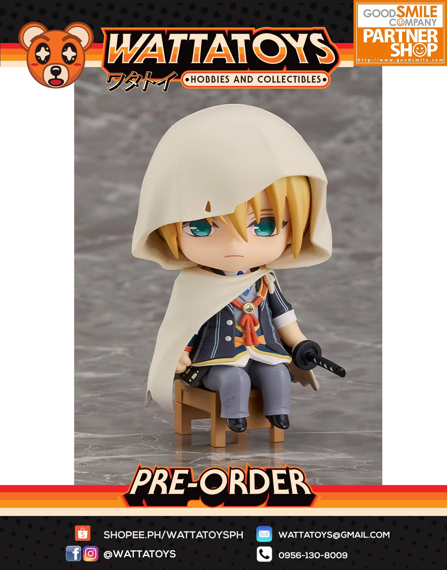 PRE ORDER Nendoroid Swacchao! Touken Ranbu -ONLINE- Yamambagiri Kunihiro