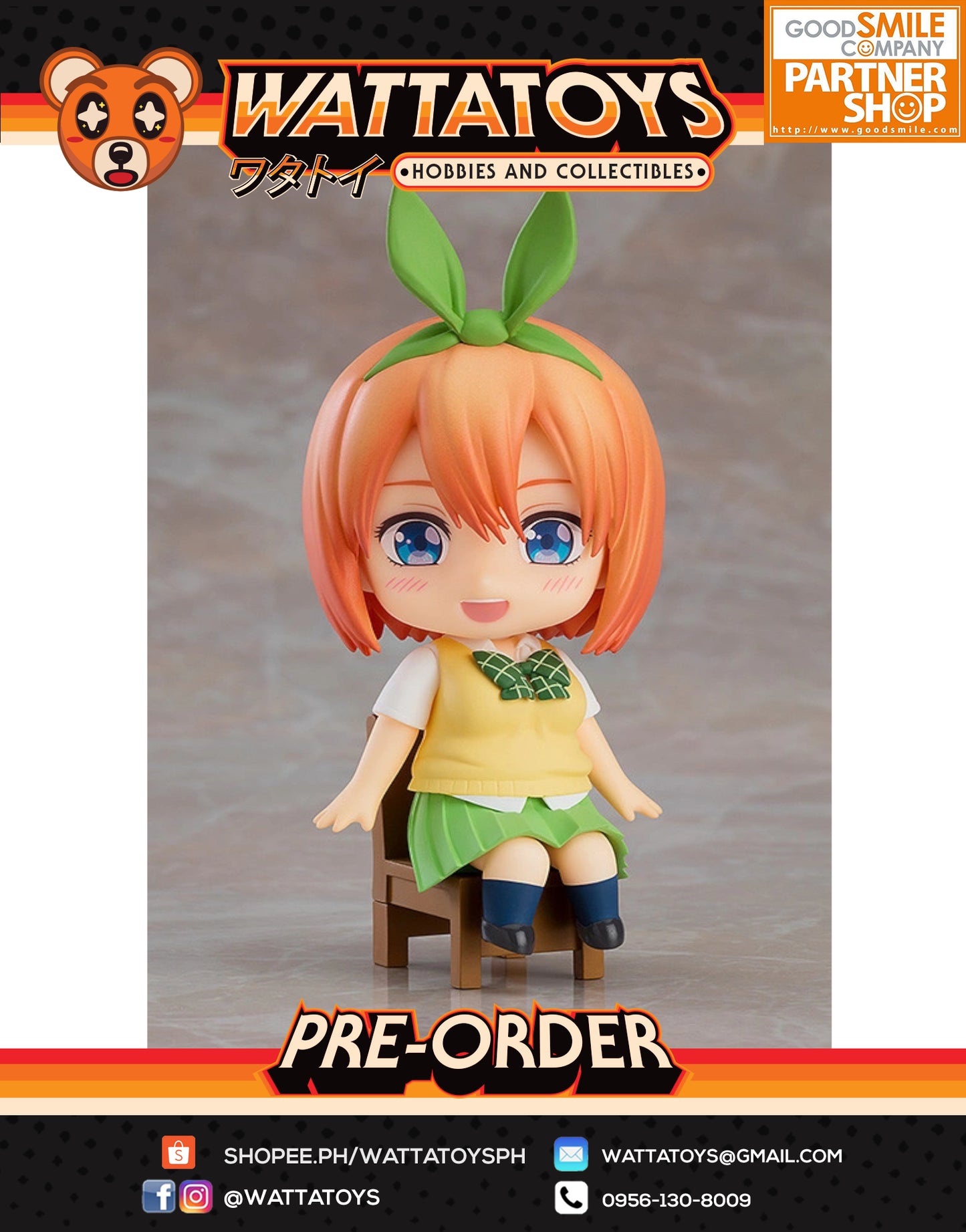 PRE ORDER Nendoroid Swacchao! The Quintessential Quintuplets - Yotsuba Nakano