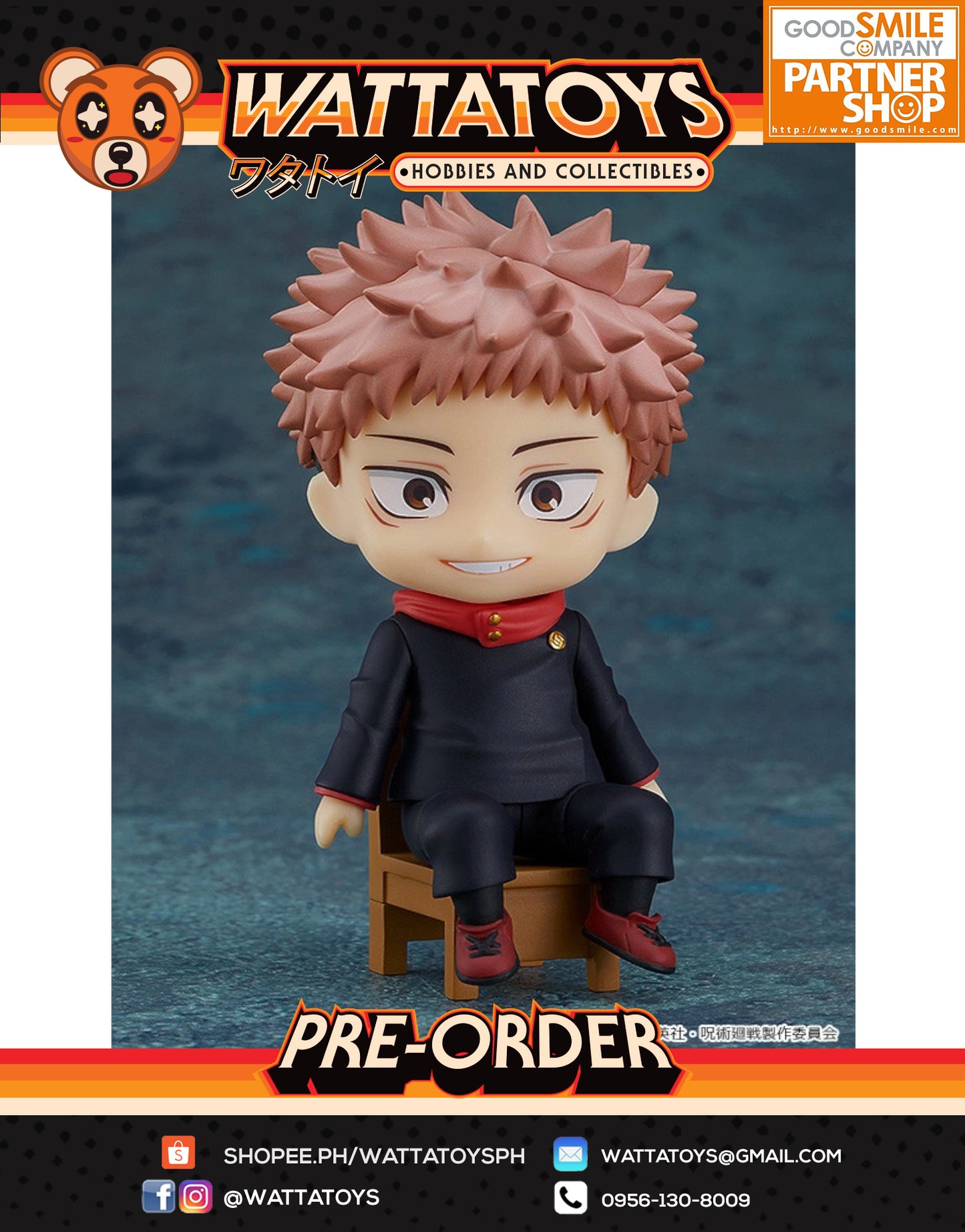 PRE ORDER Nendoroid Swacchao! Jujutsu Kaisen - Yuji Itadori