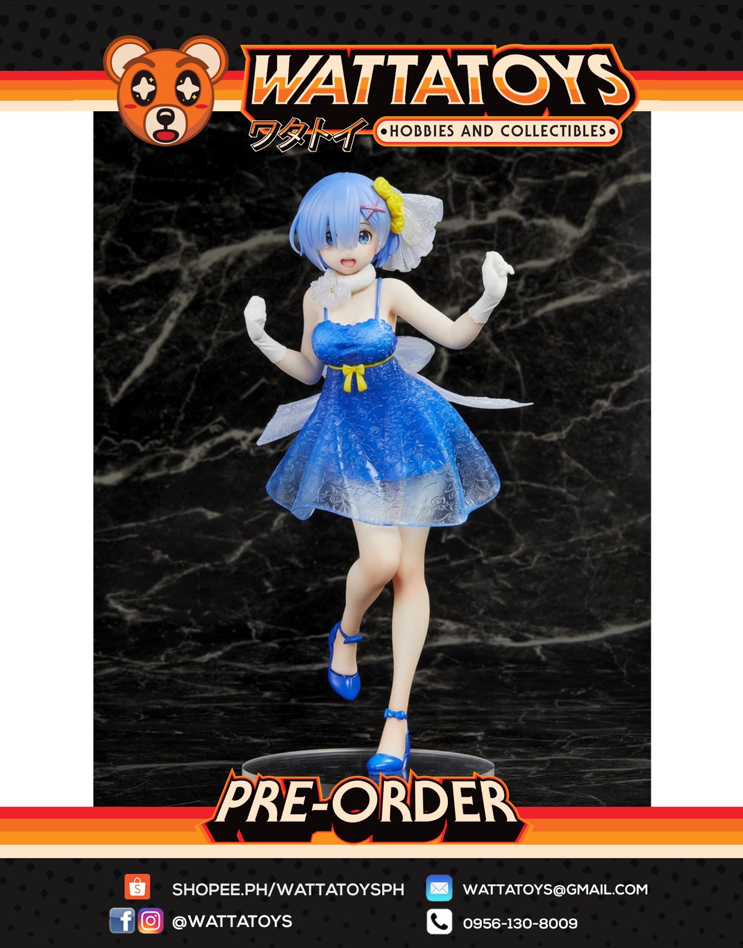 PRE ORDER Re:Zero Precious Figure - Rem Clear Dress Ver.