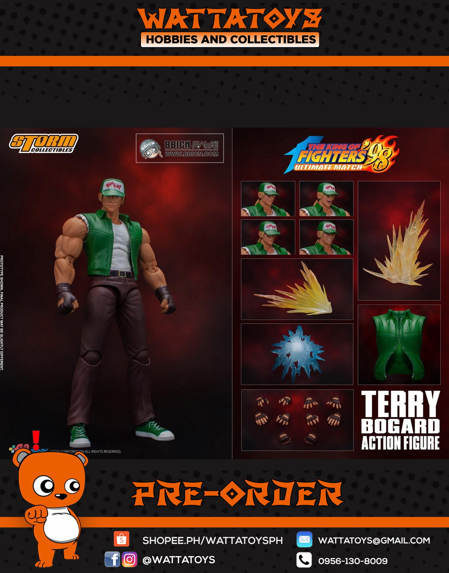 PRE ORDER 1/12 The King of Fighters '98 - Terry Bogard Action Figure Special Edition