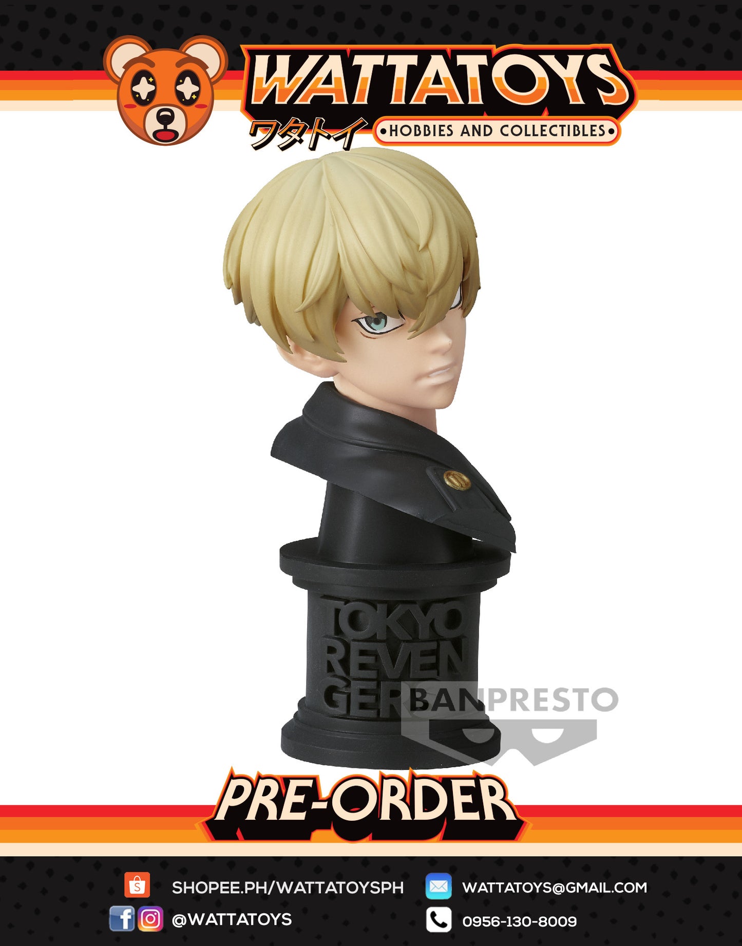 PRE ORDER TOKYO REVENGERS FACECULPTURES CHIFUYU MATSUNO